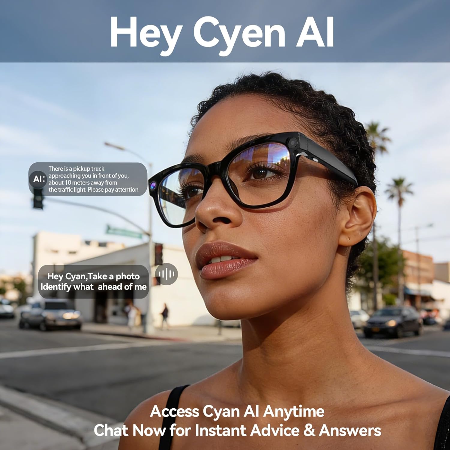 AI Smart Camera Glasses